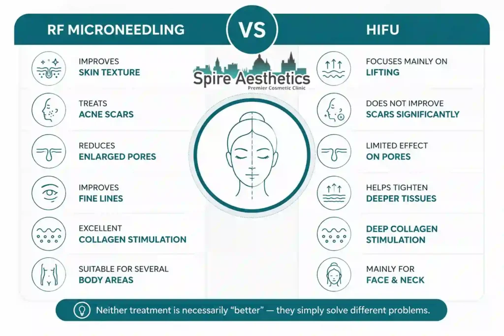 RF Microneedling vs HIFU: Which Treatment Gives Better Results Cumbernauld?